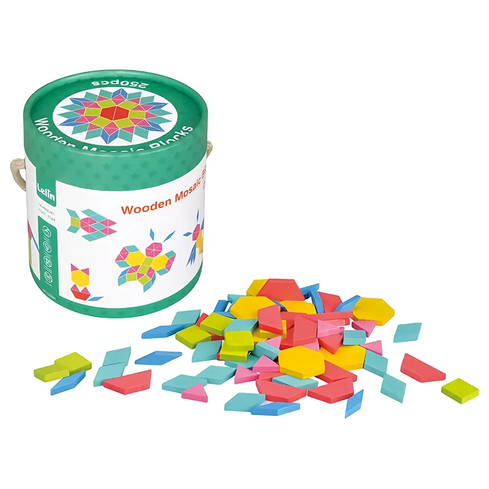 LELIN Wooden Mosaic Blocks 250 pcs