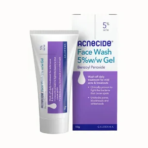 Acnecide Face Wash Spot Treatment with Benzoyl Peroxide 50g