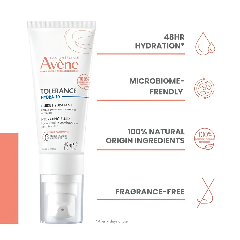 Avène Tolerance Hydra-10 Moisturising Fluid 40ml - Image 2