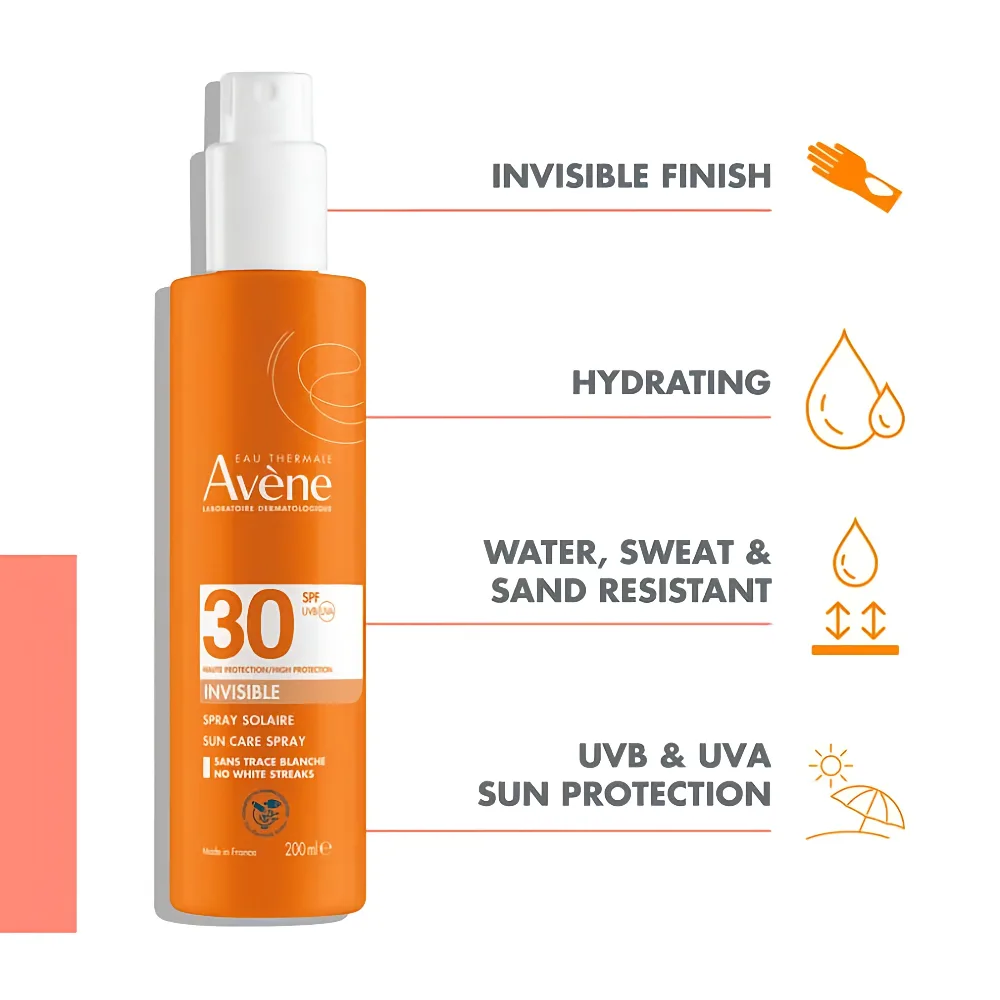 Avène High Protection Spray Sun Cream SPF 30 200ml - Image 3