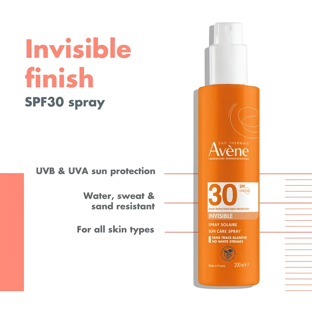 Avène High Protection Spray Sun Cream SPF 30 200ml - Image 2