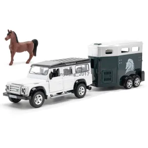 Motorino1:36 Land Rover Defender 110 With Horse Box