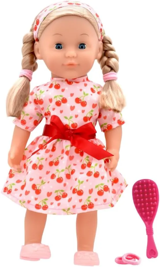 Charlotte 14 inch Soft Doll Sleeping Eyes Outfit and Hair Accessories - Image 3