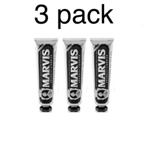 Marvis Amarelli Licorice Mint Toothpaste (3×85ml)