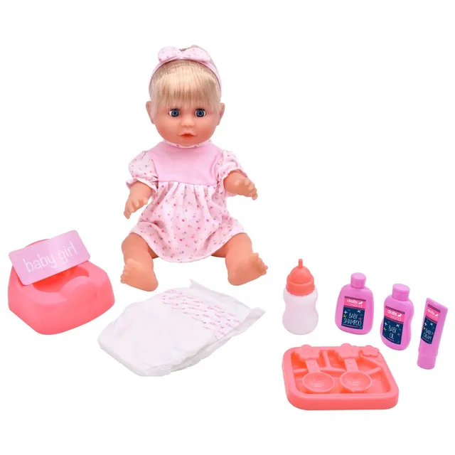Baby Tinkles 38Cm (15IN) Drink & Wet Doll Sleeping Eyes Dlx Outfit - Image 2