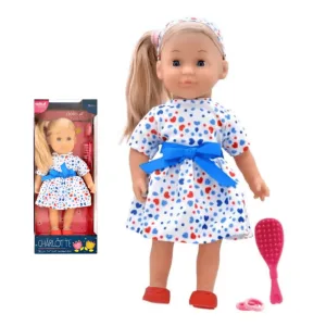 Charlotte 36Cm (14IN) Soft Doll Sleeping Eyes W Hair & Accrys