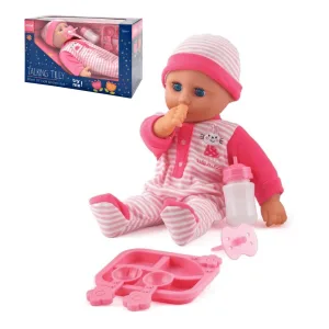 Talking Tilly 30Cm (12IN) Interactive Soft Doll 16 Real Baby Sounds