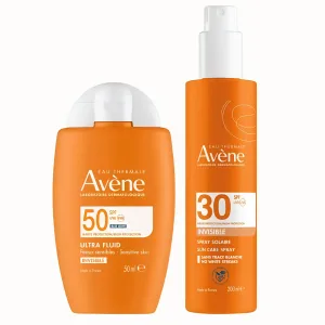 Avène Fluid Invisible and Sun Cream Bundle