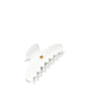 Balmain Cellulose Acetate Pince à cheveux Large White