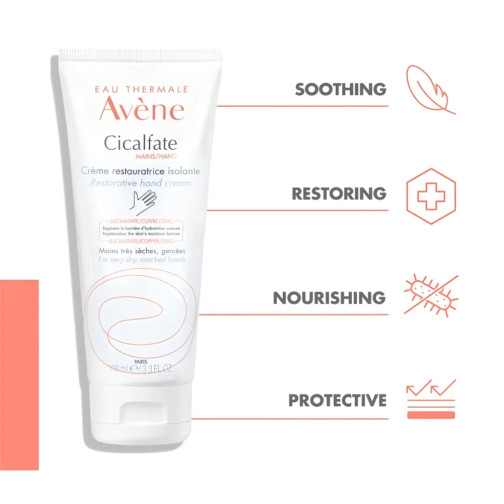 Avène Cicalfate Restorative Hand Cream Cracked Hands 100ml - Image 2