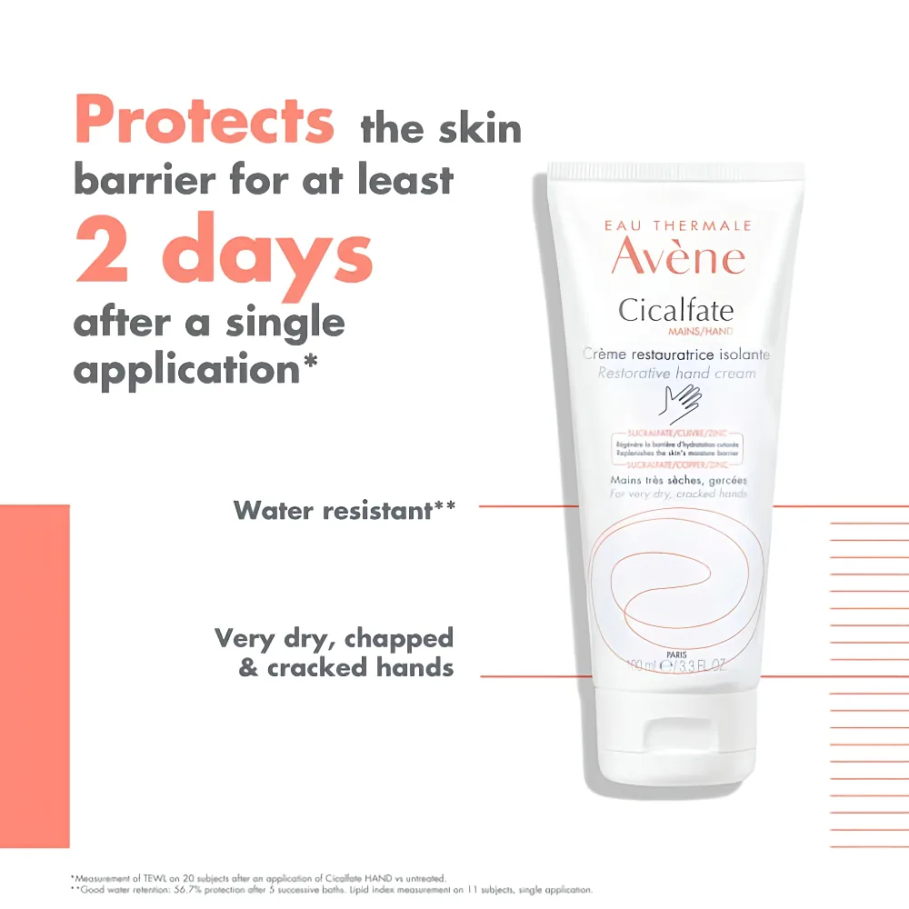 Avène Cicalfate Restorative Hand Cream Cracked Hands 100ml - Image 3
