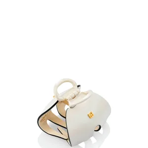 Balmain Cellulose Acetate Pince à Cheveux Imperiale White/Black