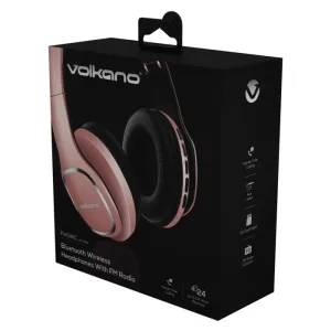 Volkano Thrive Series Bluetooth Headphones - Rose Gold