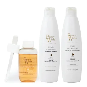 Beauty Works Pearl Nourishing Argan Oil Trio