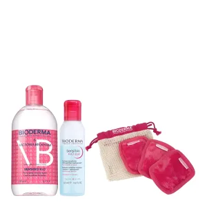 Bioderma Sensibio Double Cleansing Duo with Cotton Pads