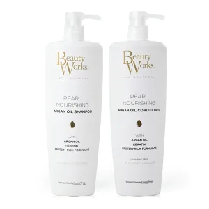 Beauty Works Pearl Nourishing Shampoo and Conditioner 1 Litre