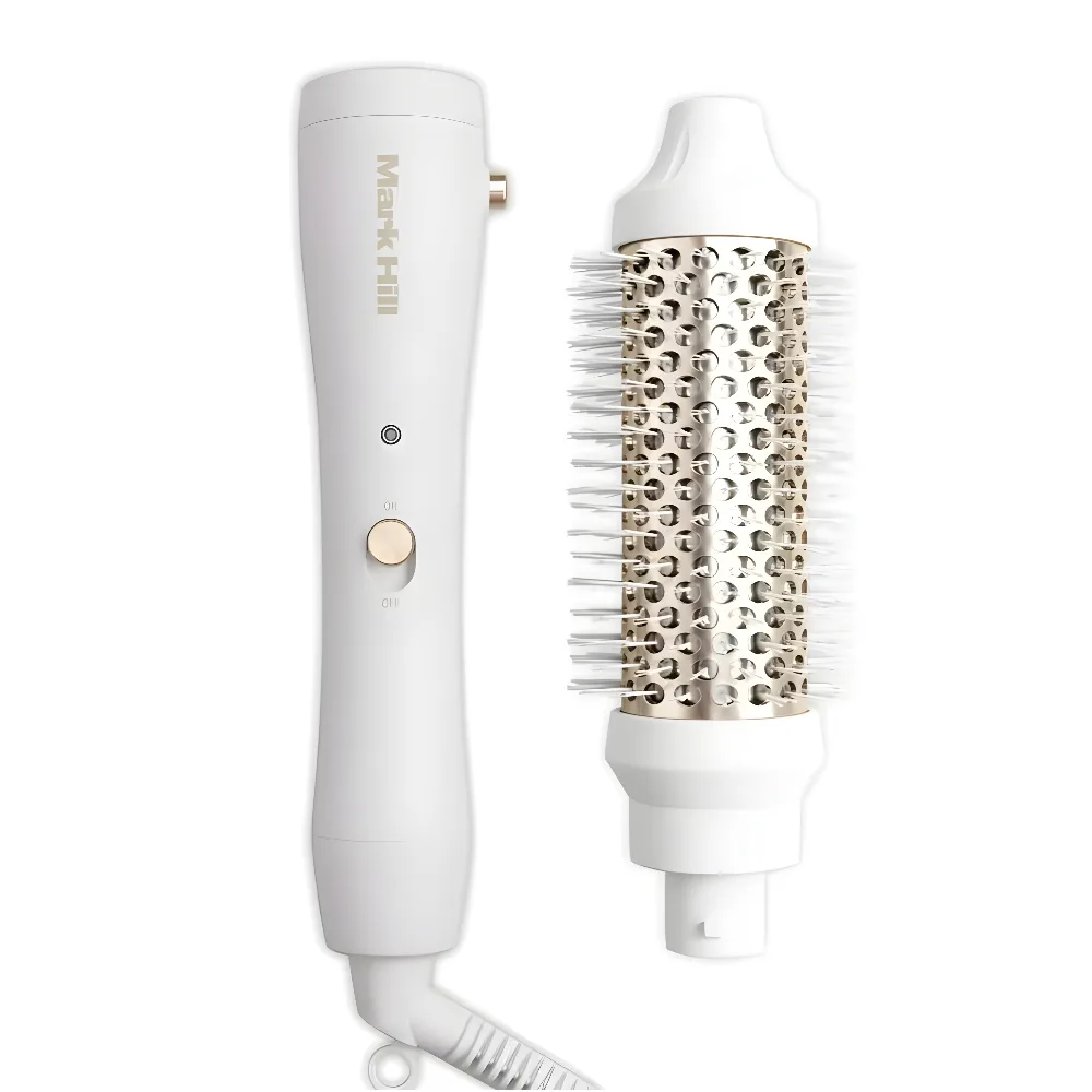 Mark Hill Hair Ice White Edition Round Brush + Handle Duo