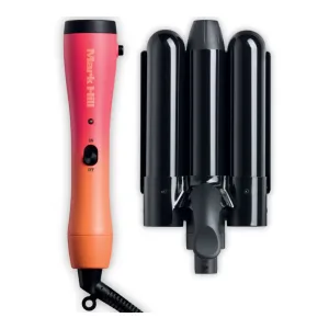 Mark Hill Hair Mermaid Waver 32mm - Black & Sunrise Handle Duo